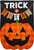 Briarwood Lane Halloween flag with orange jack o'lantern and 'Trick or Treat' banner on burlap.