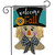 Welcome Fall Scarecrow Burlap Garden Flag
