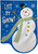 Let It Snow Snowman Applique Winter House Flag