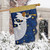 Angel Applique Christmas House Flag