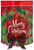 Merry Christmas Wreath Applique House Flag