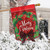 Merry Christmas Wreath Applique House Flag