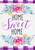 Briarwood Lane purple burlap house flag with floral design and 'Home Sweet Home' text.