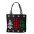 Checkered Trees Winter Canvas Tote Bag