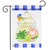 Birdcage Spring Burlap Garden Flag