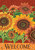 Colorful Sunflowers Fall Garden Flag
