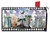 Briarwood Lane Checkered Garden Boots Spring Mailbox Cover with colorful flowers and garden boots design.