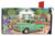 Briarwood Lane Flower Farm Spring Mailbox Cover with green truck and colorful flowers design.