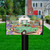 Briarwood Lane Flower Farm Spring Mailbox Cover with green truck and colorful flowers design.