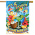 Briarwood Lane 5 O'Clock Cocktails Summer House Flag colorful tropical cocktail drinks beach scene.