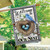 Briarwood Lane Welcome To Our Nest house flag with blue bird and heart shaped nest design.