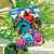 Colorful Birdhouses Spring House Flag
