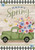 Happy Spring Pickup Truck Floral Garden Flag