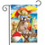 Beach Day Dog Summer Garden Flag