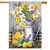 Briarwood Lane small printed Lemonade Summer House Flag with colorful springtime flowers and cheery design.