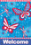 American Butterflies Patriotic House Flag