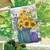Briarwood Lane small printed house flag with colorful sunflowers and lavender for spring and summer decor.