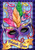 Mardi Gras Mask Garden Flag