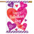 Valentine's Watercolor Hearts House Flag
