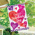 Valentine's Watercolor Hearts House Flag