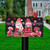 Briarwood Lane Valentine's Gnomes Humor Mailbox Cover with pink roses and hearts design.