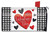 Checkered Valentine Mailbox Cover