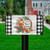 Briarwood Lane Geranium Wreath Summer Mailbox Cover with colorful floral design and black and white plaid.