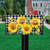 Checkered Sunflowers Summer Large Oversized Mailbox Cover