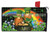 Briarwood Lane Irish Gnomes St. Patrick's Day Mailbox Cover with gnomes and rainbow design.