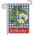 American Magnolia Wreath Patriotic Burlap Garden Flag