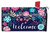 Briarwood Lane Bright Floral Spring Mailbox Cover with colorful flowers and 'Welcome' on navy background.