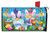 Briarwood Lane Easter Gnomes Holiday Mailbox Cover with colorful gnomes, eggs, baskets, and spring flowers.