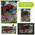 Briarwood Lane Bridge in Bloom garden flag, mailbox cover and doormat decorative indoor outdoor design set.