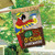 Briarwood Lane It's 5 O'Clock Summer Burlap House Flag with colorful parrot and tropical design.