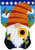 Briarwood Lane Home Sweet Home Gnome spring burlap garden flag with colorful, cheery printed design.