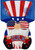 Patriotic Gnome Fourth of July Applique House Flag