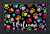 Briarwood Lane Rainbow Pawprints Welcome doormat with colorful paw print design and heart shapes.