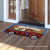 Red Truck Natural Fiber Coir Patriotic Doormat