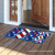 Briarwood Lane Patriotic Flip Flops Natural Fiber Coir Doormat in red, white, and blue colors.