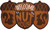 Briarwood Lane Welcome To The Nuthouse Humor Natural Fiber Coir Doormat with squirrels and acorns design.