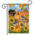 Pumpkins And Bluebirds Fall Garden Flag