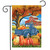 Briarwood Lane Welcome To The Patch Fall Garden Flag with blue truck and colorful pumpkins.