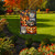 Briarwood Lane Patterned Jack-O-Lanterns Halloween garden flag with vibrant orange and black pumpkins design.