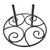 Briarwood Lane small wrought iron garden flag stand base with decorative swirls for seasonal holiday display.