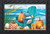 Briarwood Lane Fall At the Beach Doormat with ocean, pumpkins, and beach chair design elements.