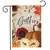 Briarwood Lane Gather Autumn Garden Flag, colorful printed decorative fall flag with pumpkins and flowers.