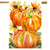 Watercolor Pumpkins Autumn House Flag