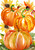 Watercolor Pumpkins Autumn House Flag