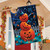Halloween Pumpkin Stack House Flag