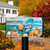 Briarwood Lane Fall At The Beach colorful mailbox cover with autumn seasonal decorative design on porch.